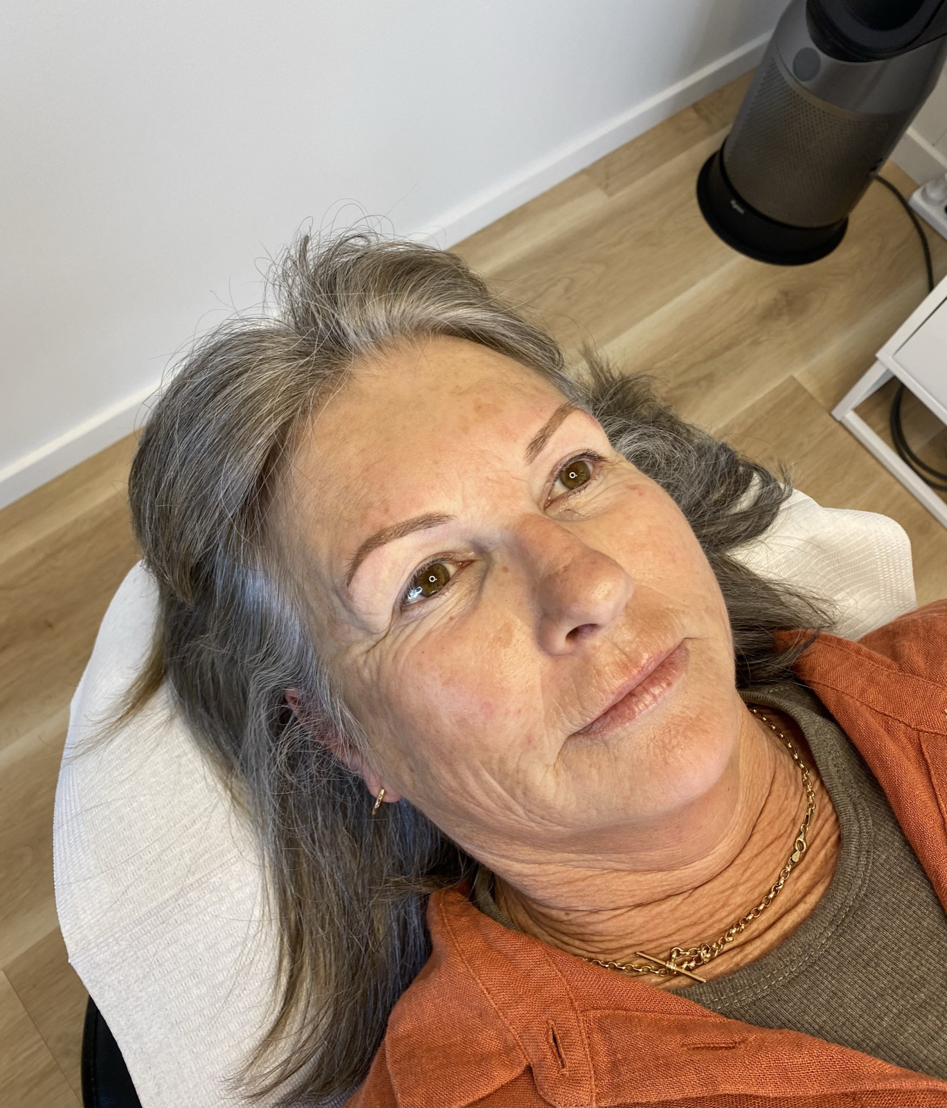 Natural brow tattoo result