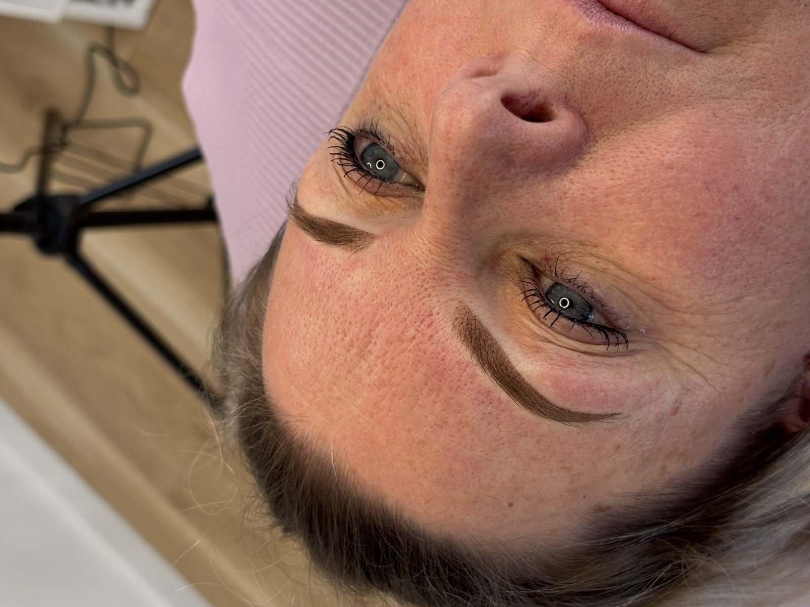 Natural brow tattoo result